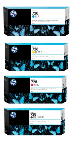 Tintas Hp 728 300ml Juego Completo Original Envio Gratis 