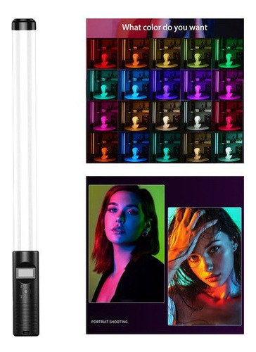 Tubo De Luz Led Portátil Rgb, Iluminación Fotográfica