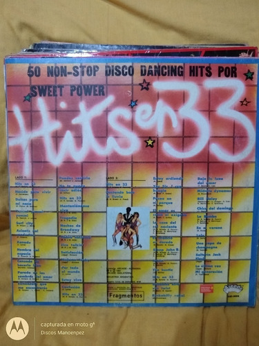 Vinilo Sweet Power Hits En 33 50 Non Stop Disco Dancing Cp1