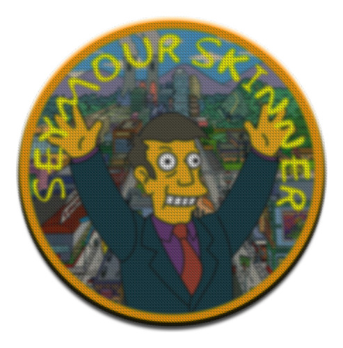 Parche Circular Simpsons Skinner M02