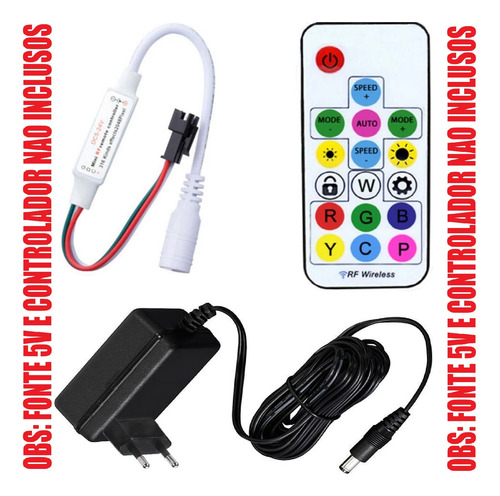 4000pcs Pixel Ponto Led Rgb 12mm Ws2811 12v Fita Endereçável