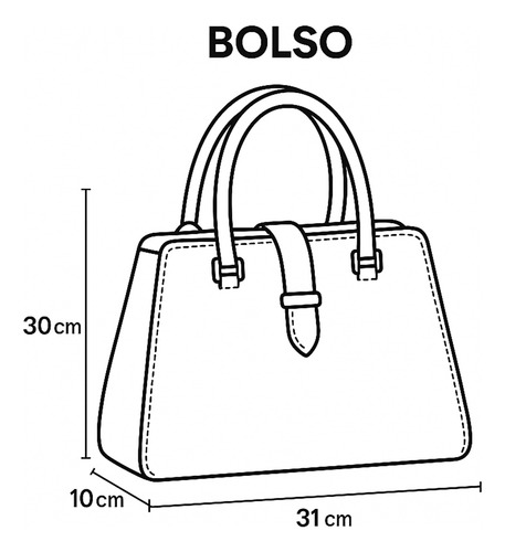Bolsa Castelli Dama Piel Genuina Con 5 Compartimentos