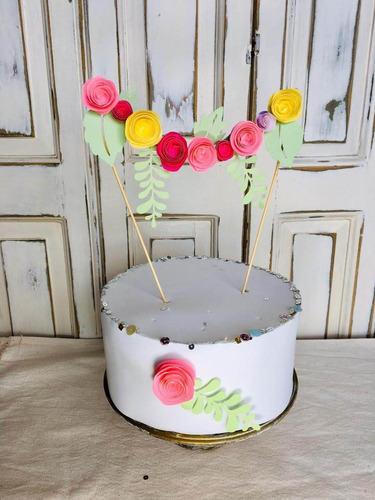 Cake Topper Flores 