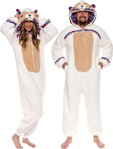 Disfraz Pijama Kigurumi De Llama Damas Unisex Adultos 