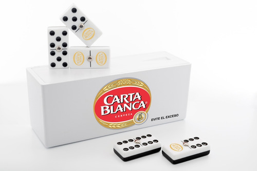 Domino Carta Blanca En Caja Plastico