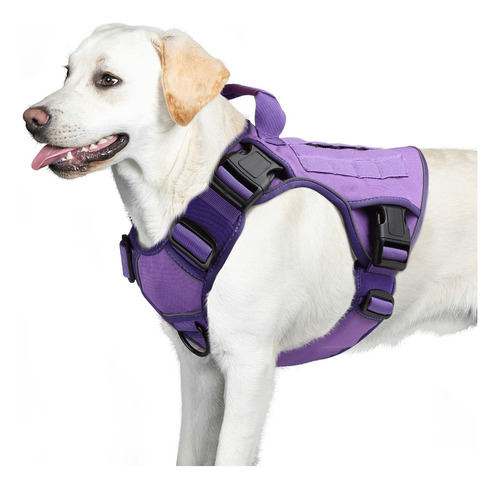 Arnes Para Perro Wingoin Arnés Táctico Morado Para Perros Pe