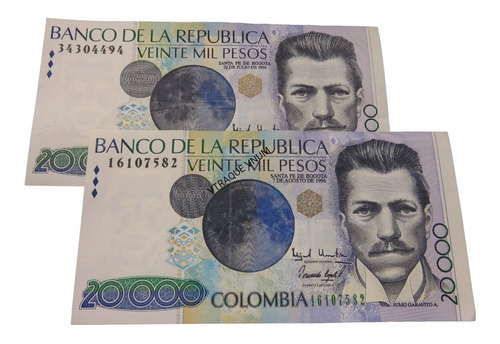 Billete 20000 Colombia La Luna Julio Garavito