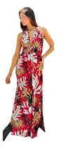 Comprar Vestido Largo Detalle De Espalda Descubierta Con Tajos Sexy