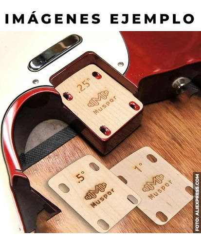 Shim Neck En Angulo 0.5º Lb Luthier. Tipo Stratocaster