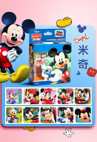 Imagen 2 de 10 de Calcomania Sticker Disney Micky, Cars Y Vengadores
