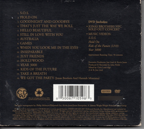 Jonas Brothers The Bonus Jonas Edition Cd Ricewithduck (Usado)