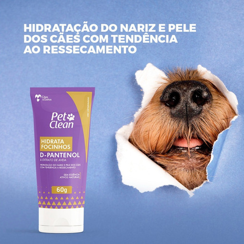 Hidratante De Focinho Hidrata Focinhos Cães Pet Clean 60g