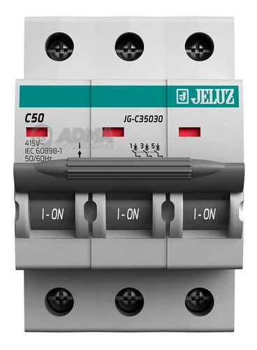 Llave Termica Tripolar 50 Amp Jeluz 3x50