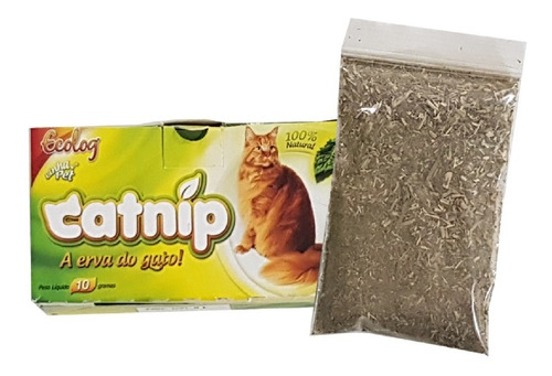 Cat Nip A Erva Do Gato Natural Pet Ecolog 10 Gramas 1 Cx