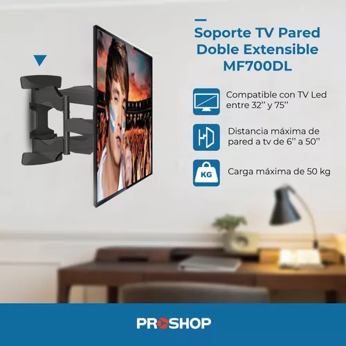 Soporte Led Tv Lcd Smart Articulado Doble Brazo Reforzado 32 40 42