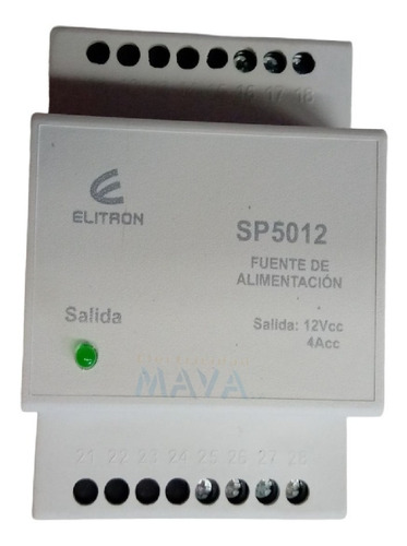 Fuente Modular Elitron Entrada 220v Salida 12vcc 4a 50w