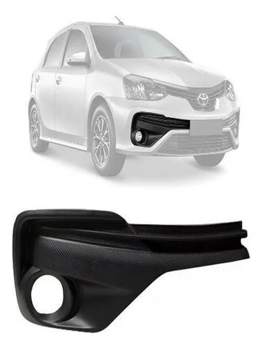 Rejilla Lateral Toyota Etios 2020 2021 Con Agujero Derecha