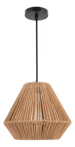Lampara Colgante 3 Luces Tejida Fibra Sisal E27 Outletlamp