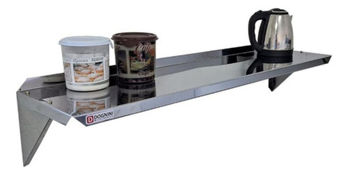 Estante superior de acero inoxidable para cocina industrial 75 x 30 cm