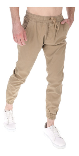 Paquete 2 Pantalones Jogger Hombre Gabardina Casual Comodo