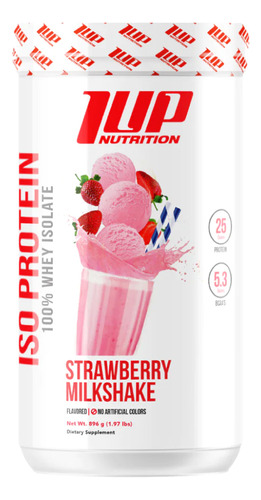 Iso Protein 1.97lbs - 1up Sabor Strawberry Milkshake