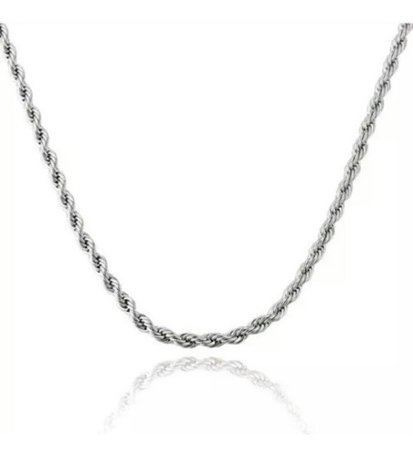 2 Cadenas Tourbillon Plata 40cm Y 4mm Regalo Hombre Mujer