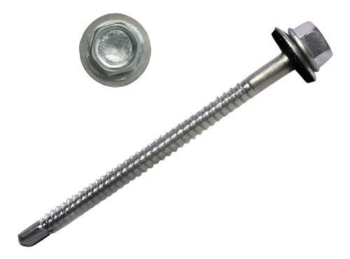 Tornillo Autoperforante Hexagonal Zinc 1/4 X 6 Pack 50 Un.