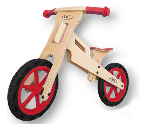 Kiddycleta De Aprendizaje Bicicleta De Inicio Sin Pedales Color Rojo