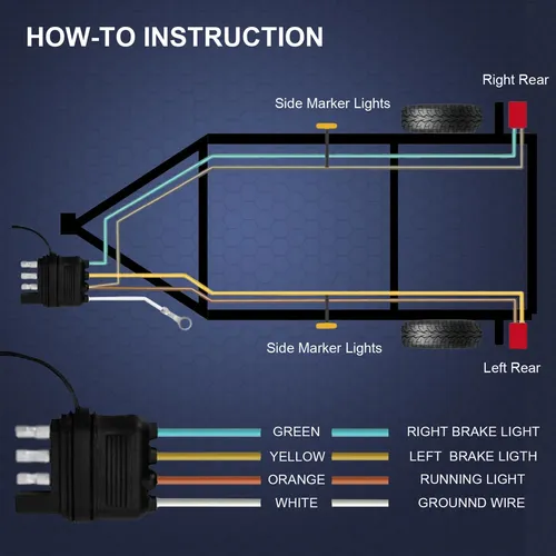 Arnés De Cableado Para Remolque, Kit De Luces Para Remolque