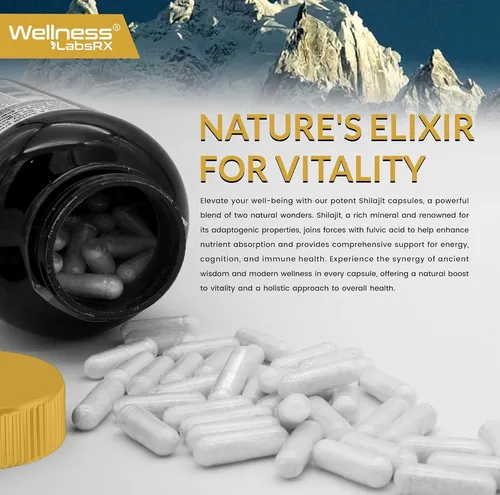 Puro Shilajit Del Himalaya Ultra Organico +15000mg 120caps