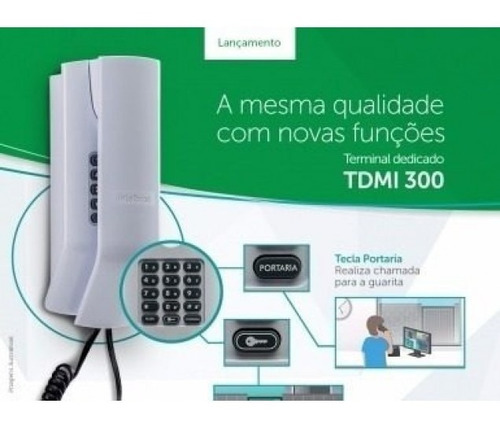 Imagem 4 de 6 de Kit 3 Interfone Telefone Para Apartamento Intelbras Tdmi 300