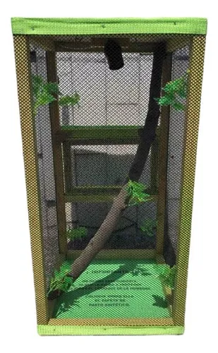 TerrarioParaIguanaEquipadoConFocosDeCalorYSustrato