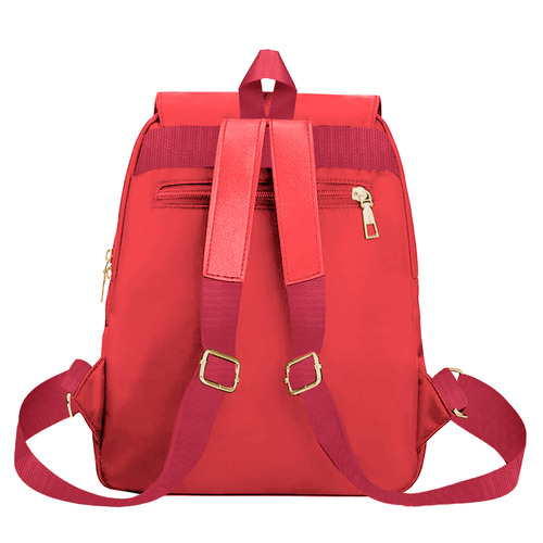 Mochila Feminina Bolsa Casual Média Moda Blogueira Social Cor Vermelho