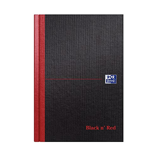 Cuaderno De Tapa Dura A5 Black N' Red Rayas De Efectivo...