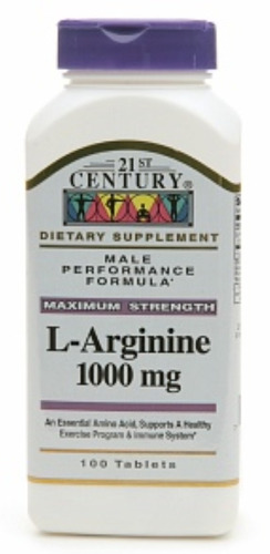 Siglo 21 L-arginine 1000 Mg, La Fuerza Máxima De 100 Ea