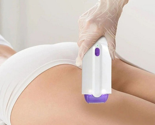 Mini Depilador Eletrico Removedor De Pelos Portatil Roxo