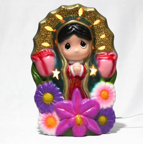 10 Lampara Virgencita De Guadalupe Recuerdo Religioso Virgen