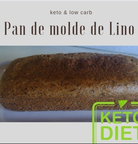 Pan De Lino Dorado Keto & Low Carb. Sin Harinas Cetogenico 
