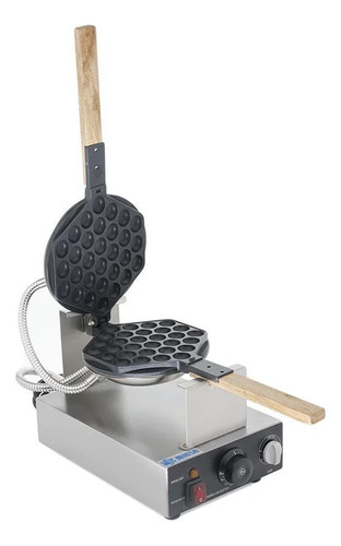 Waflera Eléctrica Migsa Hk-q1 Giratoria Para Bubble Waffle Gris