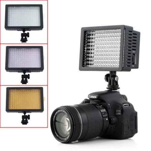 Kshioe Ld-160-led Lámpara De Luz Video De Cámara Dv Videocám