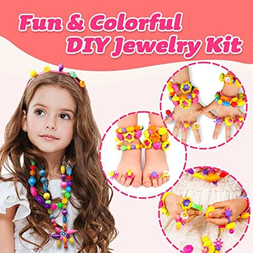 Arthopt Snap Pop Beads 700pcs Diy Jewelry Making Kit Para Ni