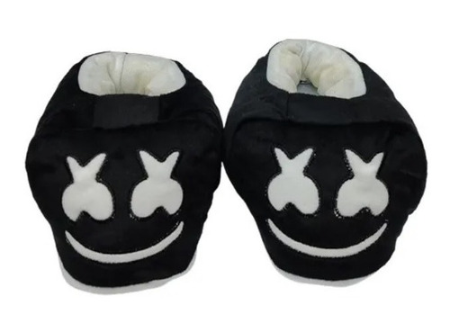 Pantufla Peluche Marshmello Original Suela Goma Talle M