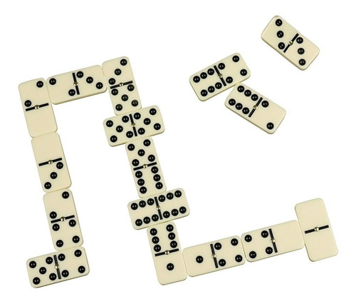 Niños Domino 28 piezas Dominoes juego de dominó de madera adultos mayores juguete #5 