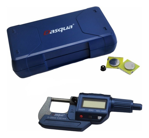 Calibrador Micrómetro Digital Exteriores De 0-25mm Dasqua