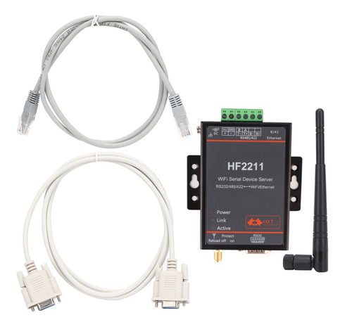 Módulo Convertidor Ethernet Hf2211 Serial Server Rs232/485/4
