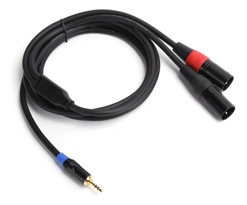 Cable De Línea De Audio De 3,5 Mm Macho A 2 Xlr Macho Para