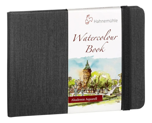 Hahnemühle Watercolour Book Akademie Aquarell A4 Paisagem