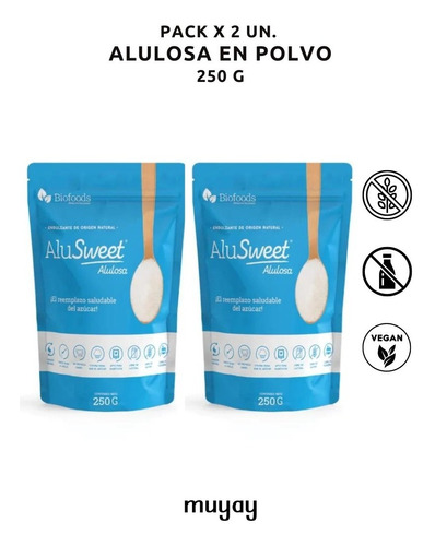 Pack 2u. Alulosa - Sin Gluten Vegana Keto