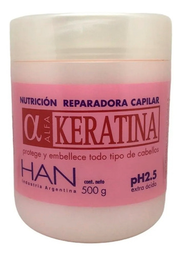 Han Mascara Alfa Keratina Nutricion Baño De Crema X 500