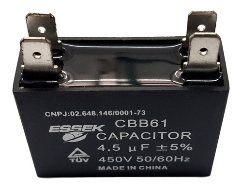 Capacitor 4,5 Uf Ventilador 450 Vac  Ar Condicionado